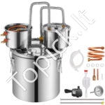 Įvairių stipriųjų gėrimų ir vandens distiliatorius - 30 L su dvigubu kondensatoriumi