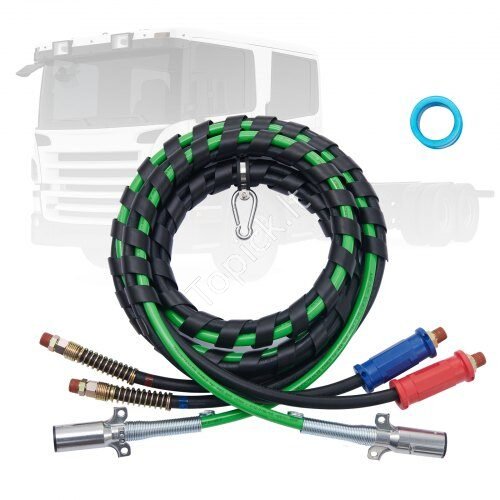 us2FBKCKQRGTJSHY9EVQXV92Fgoods_img-v12Fsemi-truck-air-line-kit-m100-1.2.jpg 4,5 m 3-in-1 oro žarnų rinkinys sunkvežimiams – su 7 kontaktų jungtimi ir laikikliu - Image 1