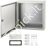 Plieninis elektros paskirstymo dėžė 400x400x150 mm, IP65