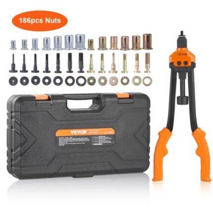41 cm replės srieginėms kniedėms (M3–M12) – 13 detalių rinkinys