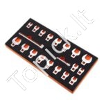 Raktinių veržliarakčių komplektas 0,95–2,2 cm su prailginimais