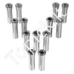 13 dalių R8 kolletų rinkinys | 1/8 – 7/8″ (3–22 mm), 45# plienas, 0,0012″ (30 µm) ekscentriškumas