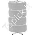 Mobilus padangų stovas su ratlankiais | 4 padangoms | 225 mm plotis