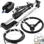 300 AG hidraulinis vairavimo komplektas valčiai – 6,9 MPa slėgis, 34 cm vairas, 6,7 m žarna