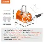 1000 kg kėlimo magnetas su T-formos rankena - Image 3