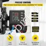 10‑in‑1 Karšto Spaudimo Presas 38 × 30 cm su Skaitmeniniu Valdymu (Juodas) - Image 5