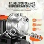 1176 W sodo vandens siurblys – 5600 l/h, aukšto našumo laistymo ir baseinų siurbimo sistema - Image 6