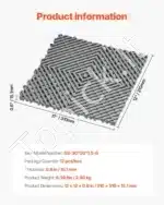 12 vnt. Modularios Drenažinės Grindų Plytelės – 31 × 31 cm (310 × 310 mm), 15 mm Storio - Image 3