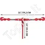 Krovinio Suveržėjai | 5/16"-3/8" Grandinėms, 3 T Darbinė Apkrova - Image 7
