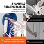 2 ritinėliai stretch plėvelės 381 mm x 366 m, 80 mikronų storio - Image 6