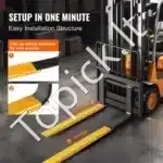 2 vnt Krautuvo Šakių Prailgintuvai 182 cm – 1.8 T Tvirtas Q235 Plienas - Image 5