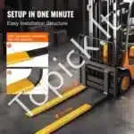 2 vnt Krautuvo Šakių Prailgintuvai 213 cm – 1,8 T Q235 Plienas - Image 5