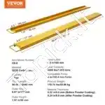 2 vnt Krautuvo Šakių Prailgintuvai 244 cm – 1,8 T Q235 Plienas - Image 3