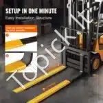 2 vnt Krautuvo Šakių Prailgintuvai 244 cm – 1,8 T Q235 Plienas - Image 5