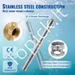 2200 W giluminė panardinamoji siurblio sistema – 9,8 m³/h srautas ir 144 m pakėlimo aukštis, su išorine valdymo dėžute - Image 6