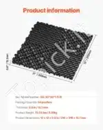 24 vnt. Drenažinės Grindų Plytelės – 31 × 31 cm (310 × 310 mm), 17,6 mm Storio - Image 3