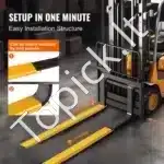 2vnt Šakių Prailgintuvai Krautuvui 244 cm – 1.8T Talpa - Image 5