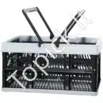 3 Vnt Sulankstomas Pirkinių KREPŠYS 25L Talpos | Nešiojamas, Rinkinio Svoris 2.8 kg - Image 7