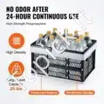 3 Vnt Sulankstomas Pirkinių KREPŠYS 25L Talpos | Nešiojamas, Rinkinio Svoris 2.8 kg - Image 3