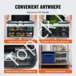 3 Vnt Sulankstomas Pirkinių KREPŠYS 25L Talpos | Nešiojamas, Rinkinio Svoris 2.8 kg - Image 4