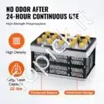 3 Vnt Sulankstomi Pirkinių Krepšiai 16L Talpos | Patvarūs ir Ergonomiški - Image 3