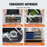 3 Vnt Sulankstomi Pirkinių Krepšiai 16L Talpos | Patvarūs ir Ergonomiški - Image 4