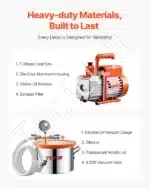 3,5 CFM Vakuuminis Siurblys su 5,68 L Kamera - Image 4