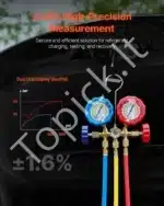 3,5 CFM Vakuuminis Siurblys su Manometru – 1 Pakopa, 260 W, 5 Pa galutinis vakuumas, R22, R134a, R410a Suderinamumas - Image 7