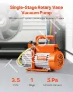 3,5 CFM (apie 99 l/min) Vienpakopė Vakuuminė Pompa – 150 W, iki 5 Pa vakuumas - Image 8