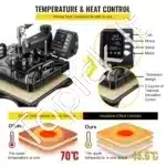 38 × 29 cm 6‑in‑1 karšto spaudimo presas su skaitmeniniu valdymu - Image 5