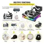 38 × 38 cm 5-in-1 karštos spaudos presas su skaitmeniniu valdymu - Image 4