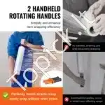 4 ritinėliai stretch plėvelės 381 mm x 305 m, 60 mikronų storio - Image 6