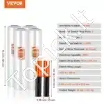 4 ritinėliai stretch plėvelės 381 mm x 305 m, 60 mikronų storio - Image 3