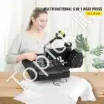 5-in-1 Karšto Spaudimo Presas – 1000 W, 29 × 38 cm, Juodas - Image 7