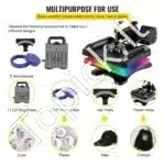 5-in-1 Karšto Spaudimo Presas – 1000 W, 29 × 38 cm, Juodas - Image 3