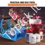 5-in-1 Karšto Spaudimo Presas – 1200 W, 38 × 38 cm, Raudonas - Image 8