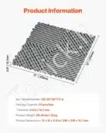 50 vnt. Pilkos Drenažinės Grindų Plytelės – 31 × 31 cm, 15,1 mm Storio - Image 3