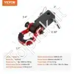 50,8 mm prikabinimo D formos šakė su kaiščiu | 24 000 kg traukos galia | Tempimo žiedas visureigiams, sunkvežimiams, traktoriams - Image 3