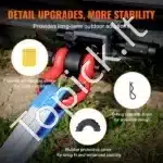 50,8 mm prikabinimo D formos šakė su kaiščiu | 30 000 kg traukos galia | Tvirta tempimo jungtis sunkvežimiams, visureigiams, traktoriams - Image 5