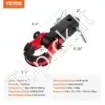 50,8 mm prikabinimo D žiedas su kaiščiu | 29 900 kg traukos galia | Tempimo jungtis visureigiams, traktoriams, sunkvežimiams - Image 3