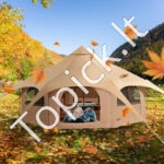 4 sezonų varpo palapinė, 5 m, su viryklės lizdu, iki 8 žmonių. - Image 7