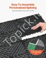 55 vnt. Juodos Drenažinės Grindų Plytelės – 31 × 31 cm, 15 mm Storio - Image 5