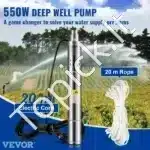 550 W giluminė panardinamoji siurbimo pompa – 35 l/min / 108 m pakeliamasis aukštis - Image 8