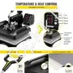 8-in-1 Karšto Spaudimo Presas – 1000 W, 29 × 38 cm, Raudonas - Image 6