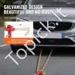 8 mm × 90 cm G80 tempimo grandinė su J ir T kabliais | 4 898 kg apkrova - Image 6