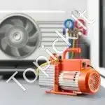 9 CFM (255 l/min) Dviejų Pakopų Vakuuminis Siurblys – 750 W, 0,2 Pa galutinis vakuumas, R22, R134a, R410a suderinamumas - Image 2