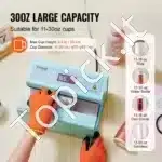 Automatinė sublimacinė spaudos mašina puodeliams – talpa 325–887 ml ( mėlynos spalvos ) - Image 2