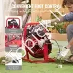 Automatinė vamzdžių valymo mašina 220V | 15 m x 9,5 mm spiralinė viela | Kompaktiškas kanalizacijos valiklis su automatine vielos įvorka - Image 4