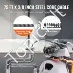 Automatinė vamzdžių valymo mašina su spirale | 23 m x 9,5 mm plieninis kabelis | Kanalizacijos valiklis su automatinės įvorkos sistema - Image 7