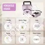 Automatinis kepurių spaudos prietaisas violetinės spalvos – 4 plokščių komplektas - Image 5
